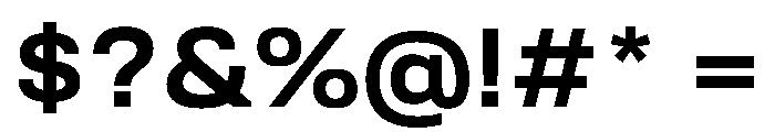 Tofino WideSemibold Instance Font OTHER CHARS
