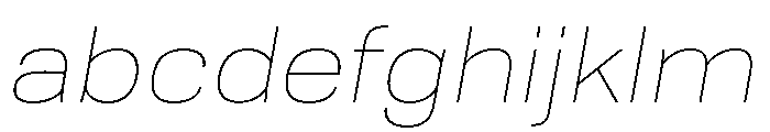 Tofino WideThinItalic Instance FONT