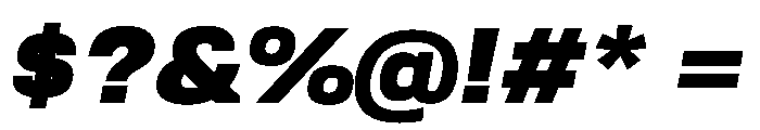 Tofino WideUltraItalic Instance Font OTHER CHARS