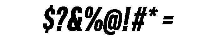 TofinoCond BoldItalicPersonal Font OTHER CHARS