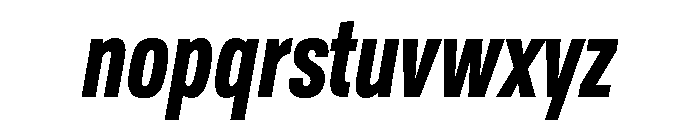 TofinoCond BoldItalicPersonal Font LOWERCASE