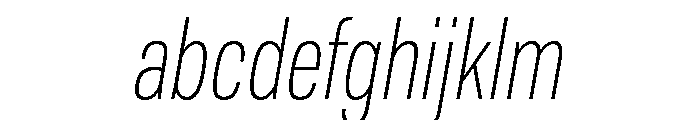 TofinoCond LightItalicPersonal FONT