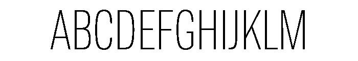 TofinoCond LightPersonal Font UPPERCASE