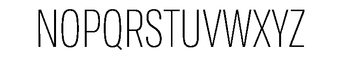 TofinoCond LightPersonal Font UPPERCASE