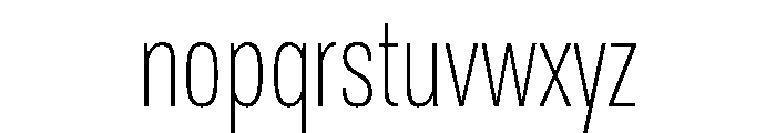 TofinoCond LightPersonal Font LOWERCASE