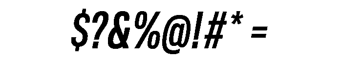 TofinoCond MediumItalicPersonal Font OTHER CHARS