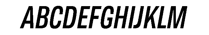 TofinoCond MediumItalicPersonal Font UPPERCASE