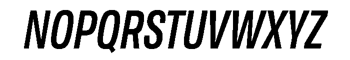 TofinoCond MediumItalicPersonal Font UPPERCASE
