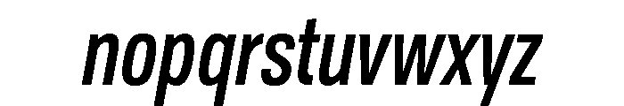 TofinoCond MediumItalicPersonal Font LOWERCASE