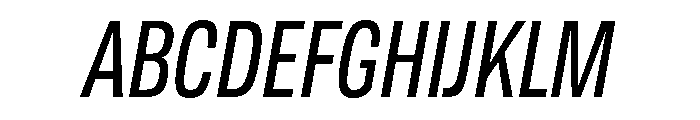 TofinoCond RegularItalicPersonal Font UPPERCASE