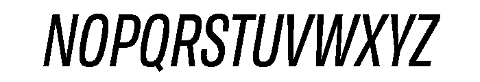 TofinoCond RegularItalicPersonal Font UPPERCASE