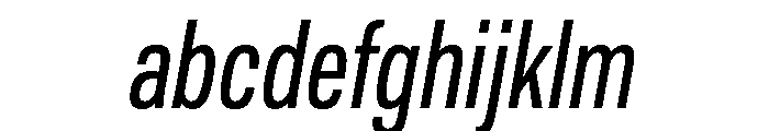 TofinoCond RegularItalicPersonal FONT
