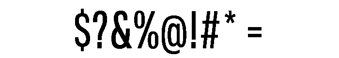 TofinoCond RegularPersonal Font OTHER CHARS