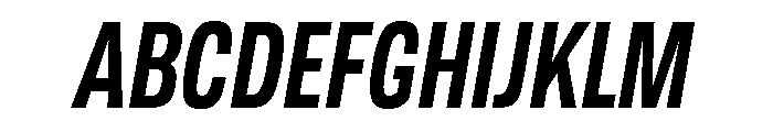 TofinoCond SemiboldItalicPersonal Font UPPERCASE