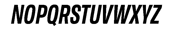 TofinoCond SemiboldItalicPersonal Font UPPERCASE