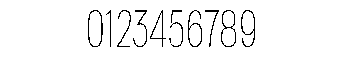 TofinoCond Thin Font OTHER CHARS