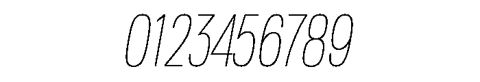 TofinoCond ThinItalicPersonal Font OTHER CHARS