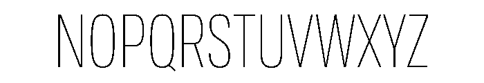 TofinoCond ThinPersonal Font UPPERCASE