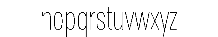 TofinoCond ThinPersonal Font LOWERCASE