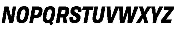 TofinoNarrow BlackItalicPersonal Font UPPERCASE