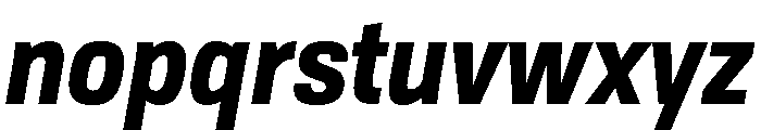 TofinoNarrow BlackItalicPersonal Font LOWERCASE
