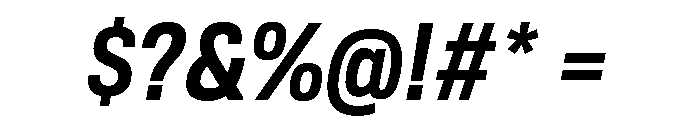 TofinoNarrow BoldItalicPersonal Font OTHER CHARS
