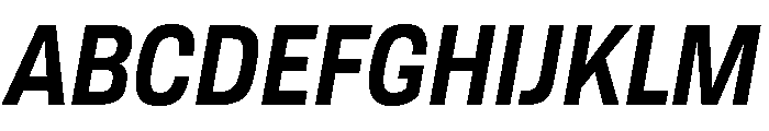 TofinoNarrow BoldItalicPersonal Font UPPERCASE