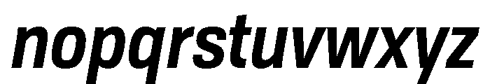 TofinoNarrow BoldItalicPersonal Font LOWERCASE