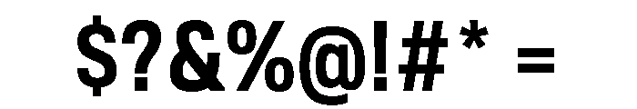 TofinoNarrow BoldPersonal Font OTHER CHARS