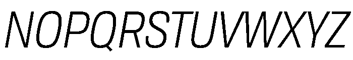 TofinoNarrow BookItalicPersonal Font UPPERCASE