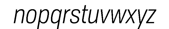 TofinoNarrow BookItalicPersonal Font LOWERCASE