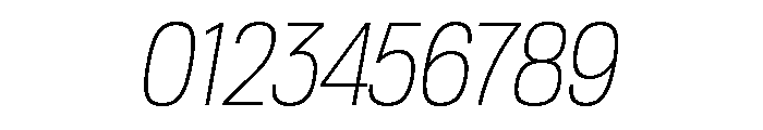 TofinoNarrow LightItalicPersonal Font OTHER CHARS