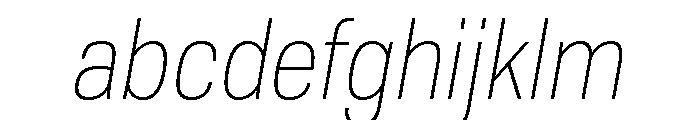 TofinoNarrow LightItalicPersonal FONT