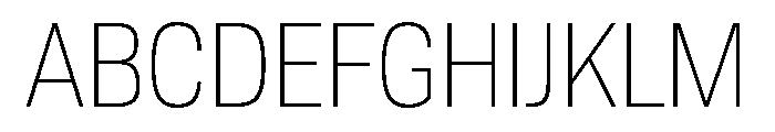 TofinoNarrow LightPersonal Font UPPERCASE
