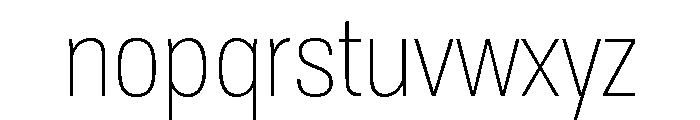 TofinoNarrow LightPersonal Font LOWERCASE