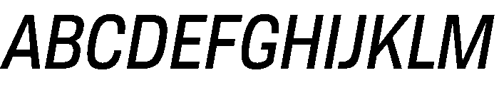 TofinoNarrow MediumItalicPersonal Font UPPERCASE