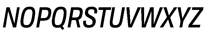TofinoNarrow MediumItalicPersonal Font UPPERCASE
