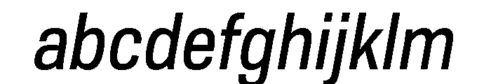 TofinoNarrow MediumItalicPersonal FONT