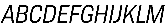 TofinoNarrow RegularItalicPersonal Font UPPERCASE