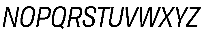 TofinoNarrow RegularItalicPersonal Font UPPERCASE