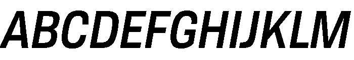 TofinoNarrow SemiboldItalicPersonal Font UPPERCASE