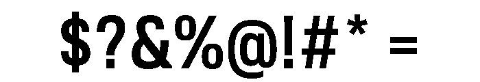 TofinoNarrow SemiboldPersonal Font OTHER CHARS