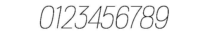 TofinoNarrow ThinItalicPersonal Font OTHER CHARS