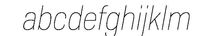 TofinoNarrow ThinItalicPersonal FONT