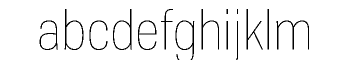 TofinoNarrow ThinPersonal FONT