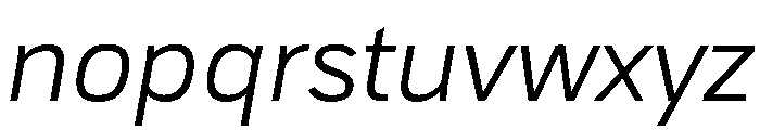 TofinoText LightItalic Instance Font LOWERCASE