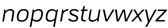 TofinoText LightItalicPersonal Font LOWERCASE
