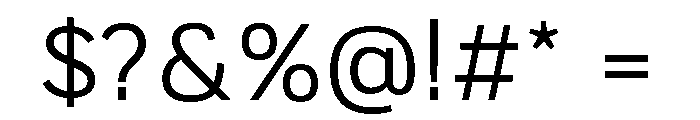TofinoText LightPersonal Font OTHER CHARS