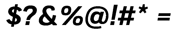 TofinoText SemiboldItalicPersonal Font OTHER CHARS