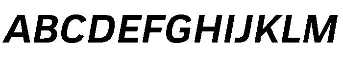 TofinoText SemiboldItalicPersonal Font UPPERCASE